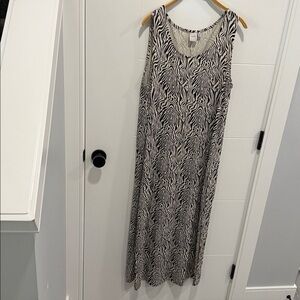 ICHI Zebra Print dress size large
